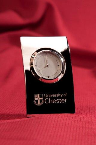 Silver Pillow Clock